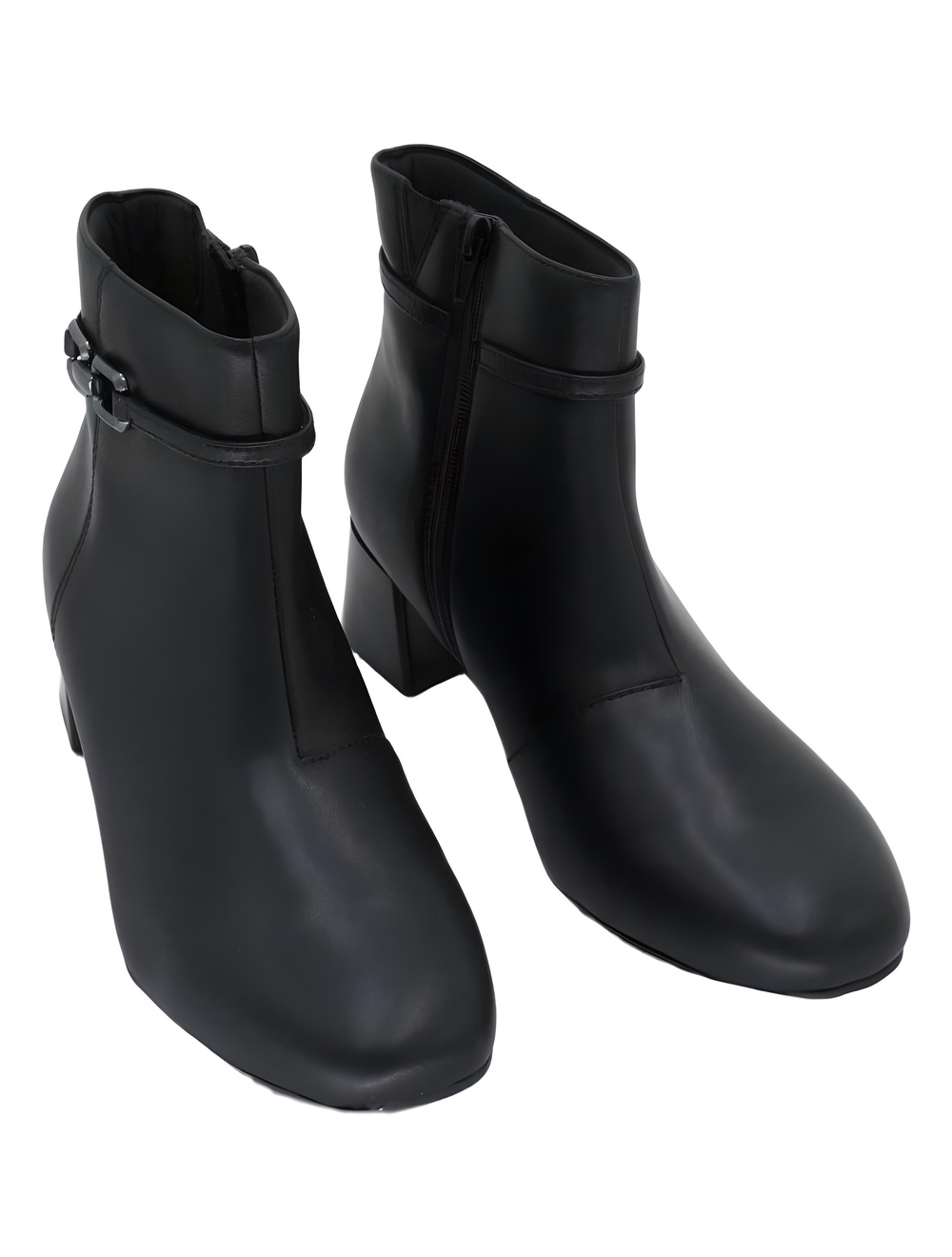 Clarks Linvale Sea Womens Black Leather Ankle Boots Size 9.5